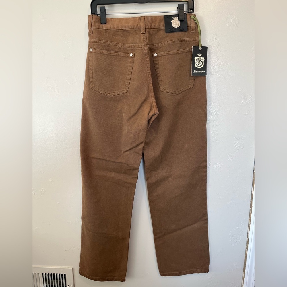 Caretta Brown Straight-Leg Jeans Women's Size 33x32 - Picture 8 of 14